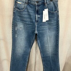 Calvin Klein Women’s Original Bootcut Fit Stretch Blue High Rise Jeans NWT